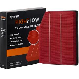 HIGHFLOW High Performance, Pre-Oiled Disposable Engine Air Filter PA99417X | Fits 2019-2025 Chevrolet Silverado 1500, 2019-2025 GMC Sierra 1500, 2021-2025 Chevrolet Tahoe, Suburban