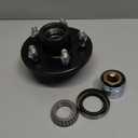 iBroPrat 1 Sets Trailer Hub Kit 5 Bolt 4.5, Trailer Axle Kit for 3500 lb 5 Lug Trailer Hub with Extra Dust Cap and Rubber Plug Fits 1-1/16'' to 1-3/8" Trailer Axles 3500lb #84 Spindle