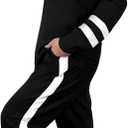 Aloodor Sweatsuit for Women 2 Piece Outfits for Womens Crewneck Sweatshirts Pullover (Black, XXL)