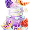 35PCS Mermaid Tail Cake Topper Ocean Cake Decoration Mermaid Party Supplies | Mermaid Tail Cake Decoration Seashell Cake Topper Under the Sea Cake Decoration Mermaid Cake Topper Mermaid Party Supplies