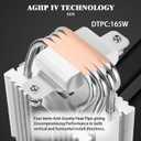 Thermalrlght Assassin X 90 SE ARGB CPU Air Cooler, 4 Heat Pipes, TL-P9-S PWM ARGB Fan, Computer heatsink Cooler CPU, AGHP 4.0 Technology, for AMD AM4 AM5/Intel LGA 1150/1151/1200/1700
