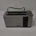 Mueller UltraToast Full Stainless Steel Toaster 4 Slice, Long Extra-Wide Slots for Bagels and Waffles, 6 Browning Levels, LED Display, Cancel/Defrost/Reheat Functions & Removable Tray, Kitchen Gadgets