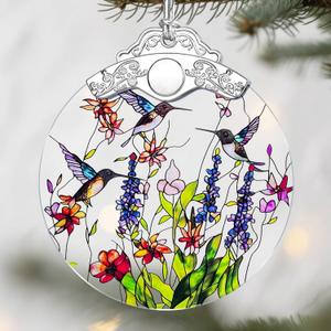 Hummingbird Christmas Ornaments: Christmas Tree Ornaments, Holiday Decor for Butterfly Lover, Stocking Stuffers, Gift Ideas, Housewarming Gift, Xmas Gifts & Gifts for Women, Friends and Neighbors