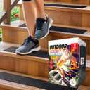 Outdoor Stair Treads Non Slip 24" x 4" - 8-Pack Weather Resistant Exterior Grip Tape for Wooden Steps - Non Slip Stair Treads - Anti Skid Strips - Waterproof 80-Grit Adhesive Treads by Thunder Grip