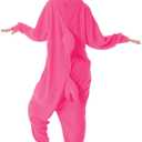 dressfan Cartoon Unisex Animal Grey Shark Costume Pajamas Adult Kids Teen Women Men (Pink, S)