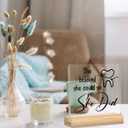 Dentist Inspirational Gifts for Women She Believed She Could So She Did Clear Acrylic Sign Female Dentist Dental Hygienist Graduation Gifts Desk Decor for Dental Clinic Home Office