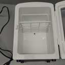 Iceblue Mini Fridge, Skincare Fridge with Viewing Window, 4 Liter /6 Cans Compact Mini Makeup Fridge for Beauty & Beverages, Tiny Fridge for Desk, Bedroom, Car, Office, Dorm, Gift - Black