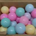 Amazon Basics BPA-Free Ball Pit Balls with Storage Bag, Crush-Proof Plastic for Toddlers Kids 12+ Months Play, 6 Pastel Colors, Pack of 400