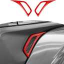 RT-TCZ for Jeep JL Side Fender Vent Decal Trim Cover for Jeep Wrangler JL JLU 2018-Present for Gladiator JT 2020-Present Red Exterior Accessories 2pcs