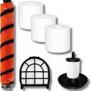 Replacement Parts Compatible with Shark LZ600 LZ601 LZ602, LZ602C APEX UpLight Lift-Away DuoClean Vacuum Cleaner1 X Main Brush 1 X Filter 1 X Filter 3 X Foam Filter