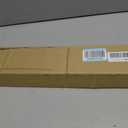 PVC Slide-On Door Bottom | Adjustable Plastic Weatherstrip Door Bottom with Drip Cap | 3 Feet (36-Inch) | for 1 3/4 Doors | White | Fits Gaps 3/8 to 7/8 | Made in The USA