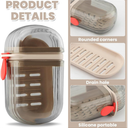 Travel Soap Case, Leakproof Soap Container with Lid, Bar Soaps Holder for Bathroomsshowers, Gyms, Efficient Drainage and Leak-Proof Seal Ensure Soaps Stays Dry(COLOR:8 pcs)