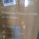 4 Inch Queen Memory Foam Mattress Topper - Cooling Gel Mattress Pad | Cooling Gel Infused Bed Topper, Soft Ventilated Mattress Pad for Pressure Relief & Pain-Free Sleep, CertiPUR-US & Oeko-TEX