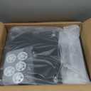 Reusable Grocery Bags on Wheels, Rolling Tote Bag, Portable Shopping Cart for Groceries with Wheels and Drawstring Bag, Trolley, 54L, Foldable, Black