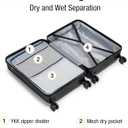 KYME Carry On Luggage With Wheels,Small Suitcase with TSA Lock,20" Black, Carry-On 20-Inch（non-expandable）