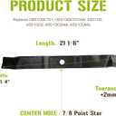 4951003MA Mulching Mower Blades for Murray Scotts Stanley 42 Inch Deck 095100E701 0951000MA 95100E701 425303x92B 425603x99A 42" Mower Replace 095100E701 095100E701MA 495100 3-IN-1 Mower Blades 2 Pack