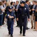 Police Costume for Kids Policeman Uniform for Boys Cop Suit for Girls Career Day Dress Up Role Play Halloween (Blue, L)