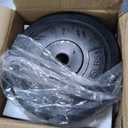 Signature Fitness Vinyl Standard 1-Inch Plate Weight Plate for Strength Training and Weightlifting, Multiple Sizes