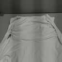 Kaximil Women's Sexy Halter Ruffle Hem Mini Dress Ruched Waist Corset Short Party Dresses (Large, White)