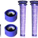 4-Pack HEPA Vacuum Filter & Pre-Filter Kit Compatible with Dyson V6 Stick Vacuum Filters (Replaces Part 965661-01 & 966741-01) 