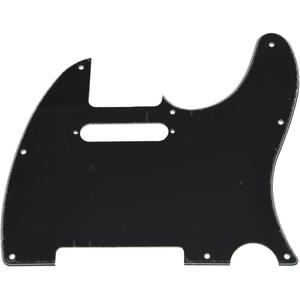 Dopro 8 Hole Tele Style Guitar Pickguard TL Pick Guard with Pickup Mounting Screw Holes for Tele/Telecaster Black 3 Ply
