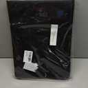 SUNEE Zippered Business Checkbook Binder 7 Ring 1 Inch with Zipper for Business Checks (9" x 13"), PU Leather 7 Ring Check Binder for Business Checks Holds 600 Checks Capacity for Executive Supplies