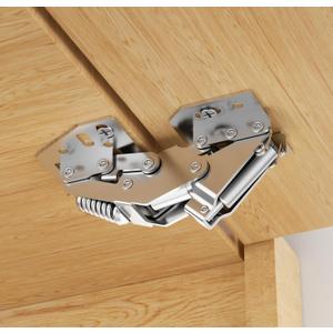 Chibery 2 Pack 90 RV Cabinet Hinges, Heavy Duty Surface Mount Soft Close Accessories, Face Frame & Frameless, Self Closing, No Pre-Drilled Cup Hole for Cabinets, Camper Van, Trailer, Vehicle-Mounted