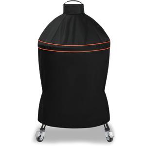 Grill Cover for Kamado Joe Classic, Waterproof Heavy Duty Black Grill Cover