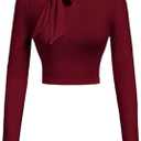 Women Fall Casual T-Shirt Fall Back High Neck Slim Fit T-Shirt Tops Clothe Size S