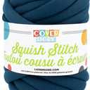 Lion Brand Yarn Cover Story Squish Stitch, Blanket Yarn, Mallard, 1 Pack