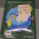 Poolvio 15-Foot Round Above Ground Pool Liner Pad, Geotextile Under Padding, Extends Liner Life, Puncture & Weed Barrier, Eco-Friendly Fabric