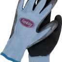 Berkley Coated Fishing Gloves, Blue/Grey