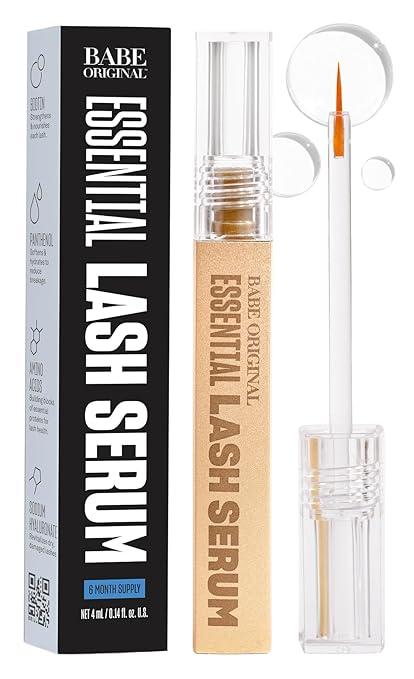 Babe Original Lash Serum - Fuller & Longer Looking Eyelashes, Advanced Lash Enhancing Treatment for Natural Lashes, Extensions & Eyebrows, Vegan & Cruelty-Free, 0.14 Fl Oz (Pack of 1)