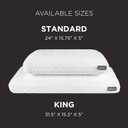 Tempur-Pedic TEMPUR-Cloud Pillow for Sleeping, Standard, White
