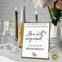 4 x Will You Be My Bridesmaid Card, Bridesmaid Proposal Card, Maid of Honor Card Gift for Women (ES117)