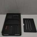 Yirilan Bathtub Tray, Expandable Bath Tray for Tub for Books, Tablets Glasses for Home Spa, Bathroom Accessories & Gifts (Black)