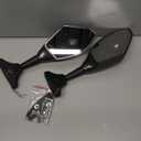 Motorcycle LED Turn Signal Rear View Mirrors with Arrow For Honda Suzuki Racing Bike Sport Bike