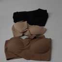 DEANGELMON Seamless Bras for Women Wirefree Full Coverage Padded Bra Criss-Cross Back Smoothing Bra Comfort Sleep Bralettes (Medium, Dark Purple-3 Pack)