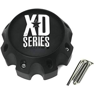 XD Series by KMC Wheels KMC XD Series 441 796 797 798 800 801 8 Lug Matte Flat Black Center Cap 1079L170-MB-8LUG