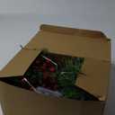 Christmas Garlands 6.56FT 30 LED Smokey Pine Garlands with Lights Battery Operated Pine Cone Garland with Red Berry Bells Green Garland Christmas Decorations for Xmas Holiday Indoor Outdoor