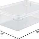 Winco Polyware Food Storage Box, 12 x 18 x 6 inch - 1 each.