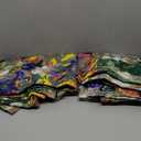 SUOUO Floral Curtains for Bedroom Pattern Dark Green Vintage Painting Flower Blackout Window Drapes Room Darkening for Living Room 84 inches Long 2 Panels