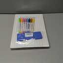 6pack Dry Erase Board 9"x12"with Lines and Blank Surface Learning,Math,Writing Teacher & Homeschool Supplies Mini Whiteboard Erasers Included Colors pens