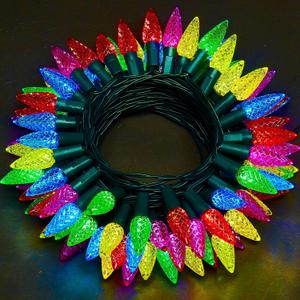 WBao C6 Battery Operated Christmas Lights, 60 LED 20ft String Lights with 8 Modes, Auto Timer, Waterproof for Indoor Outdoor Christmas Trees, Fence, Garlands, Stairs Xmas Decorations, Multicolor