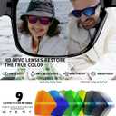 Rosemal Polarized Sports Sunglasses for Women Men Running Fishing
