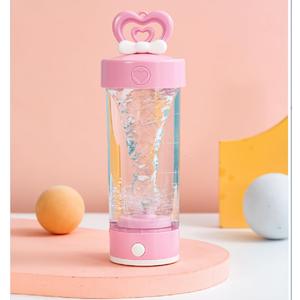Electric Shaker Bottle, Shaker Bottles for Protein Shakes Mixes, Automatic Coffee Stirring Cup, Portable Mixer Cups and Blender Bottles Battery Powerful Mixer Cup 15 oz,Food grade material (Pink)