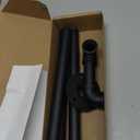 Industrial Pipe Clothes Rack Floating DIY Wall Mounted, Heavy Duty Rustic Vintage Clothing Rod, Metal Garment Bar Space-Saving Hanging for Bedroom, Bathroom and Laundry Room (Black 20 Inch)