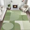 9x12 Geometric Area Rug for Living Room Bedroom Abstract Modern Rug