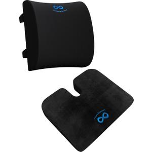 Everlasting Comfort Memory Foam Car Seat Cushion - Tailbone Pain Relief, Driving Seat Cushion for Short People - Office, Wheelchair, Gaming Chair, Travel - Non-Slip, Washable Cover
