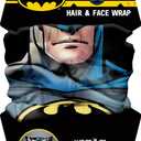 Spoontiques Batman Hair Wrap - Multifunctional Bandanna, Headband, Hair Tie, Gaiter, and Scarf